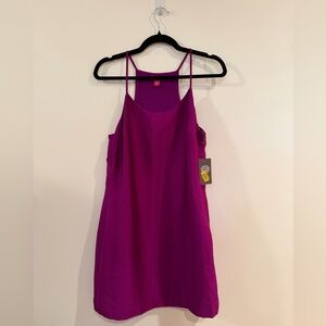Vince Camuto Shiny Fuchsia/Purple Dress - Size 8